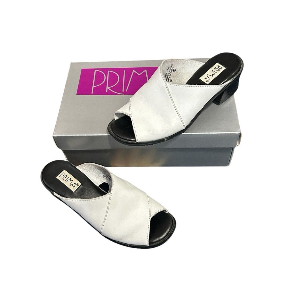 Prima “Maui White Lea” Slides‎ Sz 6